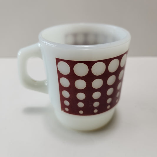 Fire King Anchor Hocking Polka Dot Stacking Mug