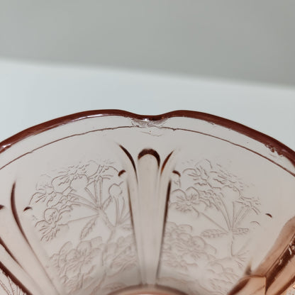 Jeanette Pink Cherry Blossom Sugar Bowl (1930)