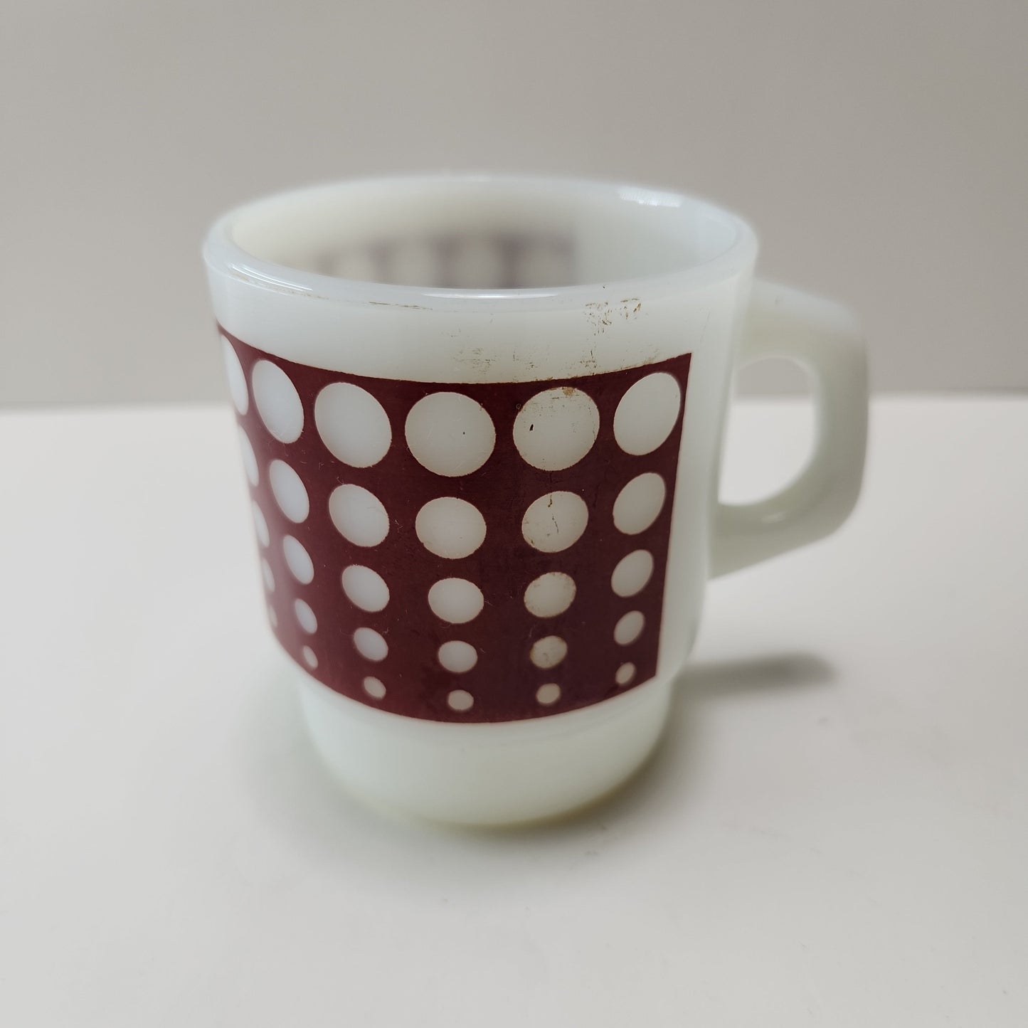 Fire King Anchor Hocking Polka Dot Stacking Mug