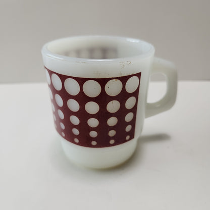 Fire King Anchor Hocking Polka Dot Stacking Mug