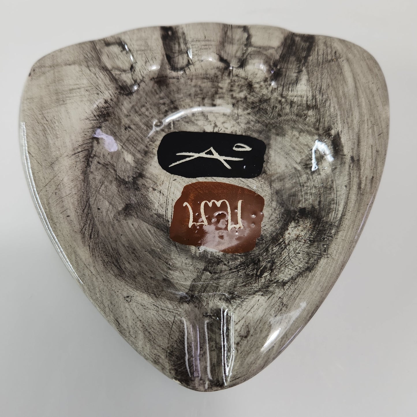 Laurentian Pottery Ashtray -  1970s Made in Quebec, Canada