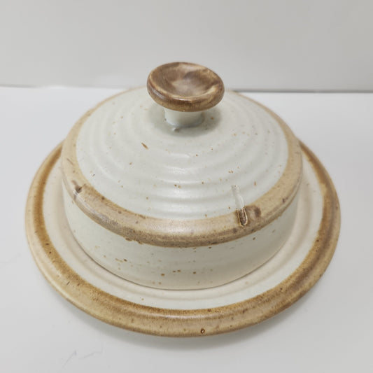 Laurentian Pottery Butter Dish - Vintage Canadian Craftsmanship 1970s