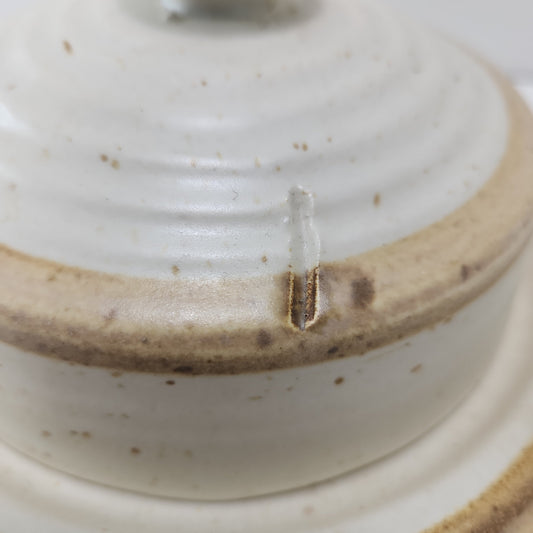 Laurentian Pottery Butter Dish - Vintage Canadian Craftsmanship 1970s