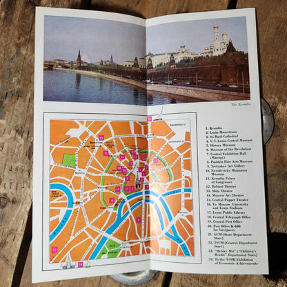 Brochure touristique Moscou Intourist URSS 1967 Révolution