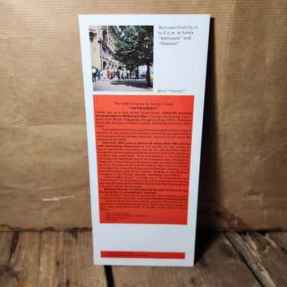 Brochure touristique Moscou Intourist URSS 1967 Révolution