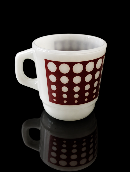 Fire King Anchor Hocking Polka Dot Stacking Mug