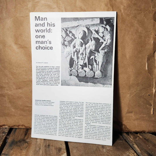 Livret Expo 67 Man and His World art sélection